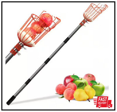 WaLensee Adjustable  Handle Fruit Picker Stainless Steel Pruning Tool 66 In.