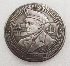 WW2 Günther Prien German U-boat Commander Medal Coin World War 2 Uboat Scapa