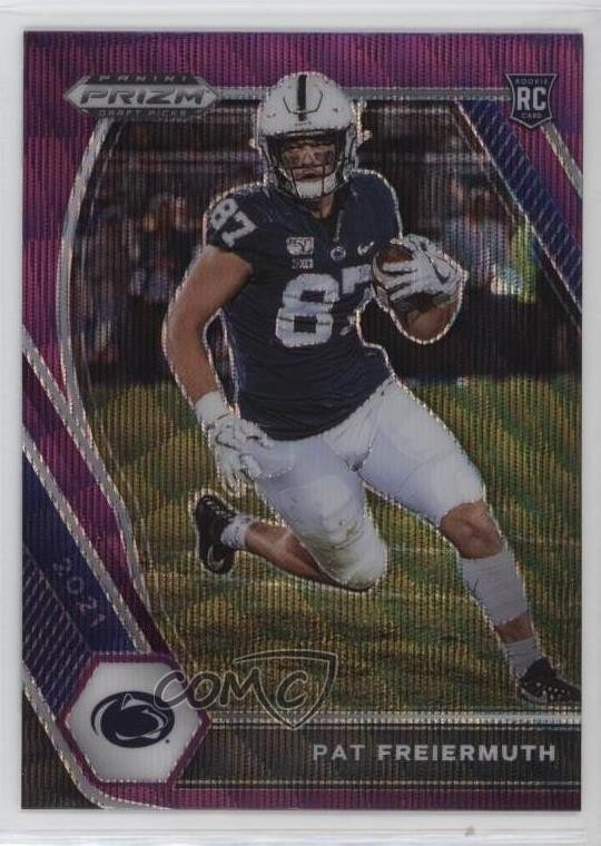 2021 Panini Prizm Draft Picks Purple Wave Prizm Pat Freiermuth #127 9u0