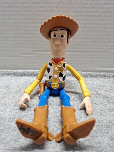 Disney Pixar Toy Story 9" Woody Action Figure Doll W/Moveable Limbs Hard Plastic
