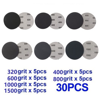 Sandpaper Sheet Sanding Paper Hook&Loop Quality Sanding Sandpaper 30Pcs