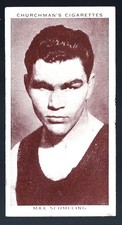 1938 Churchman's Boxing #34 MAX SCHMELING HOF - VG-VG+ 3 3.5