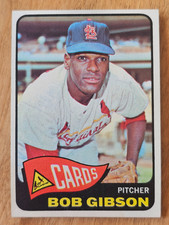 1965 Topps - Bob Gibson #320 - St. Louis Cardinals - HOF - EX-MT+
