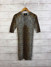 D&G Dolce & Gabbana Leopard Print Midi Dress Y2K Animal Print