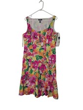 Chaps Women's Floral Sleeveless Midi Dress Size 14