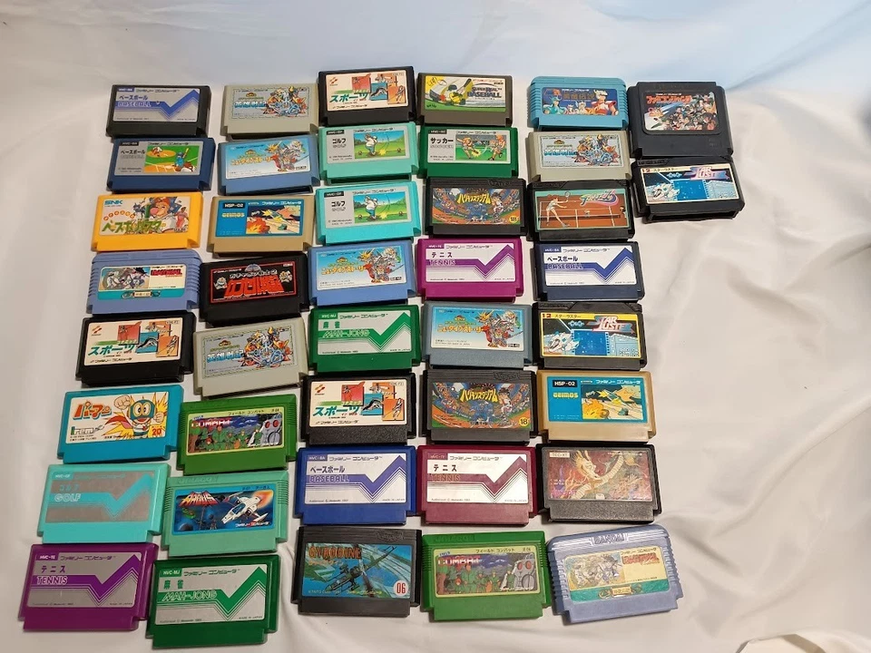 Lot of 90+ Nintendo Famicom Game Cartridges Dragon Quest, Dragon Ball, Gundam - Image 3 of 4