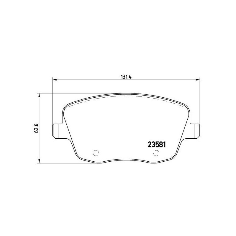 Für BREMBO P 85 057 Brake Pad Set, disc brake P 85 057 Brake pads set front , f - Bild 4