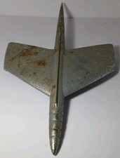 Huge Old Vintage 1953 Kaiser Chrome Hood Ornament Original Kaiser Hood Ornament