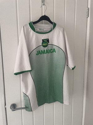 Sun N Sand Jamaica Fußballtrikot Herren Größe M grün weiß kurzarm ''