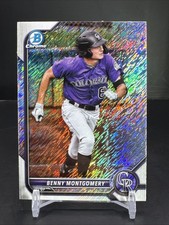 2022 Bowman Chrome Baseball Benny Montgomery Shimmer Refractor