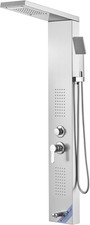 Shower Panel System, 5 Shower Modes, LED Shower Panel Tower, Rainfall, Waterfall