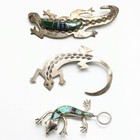 Signed Southwest Sterling Animal Hand Stamped Brooch & Pins Lot of 8 #S5623-5 — photo 6