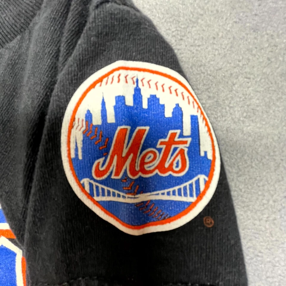 Nike MLB New York Mets Baseball Team Shirt Toddler 2T Black Graphic Logo Cotton - Image 4 of 4
