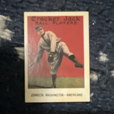 Borden Inc. Walter Johnson 1915 Cracker Jack #57 Washington MLB 1983 Reprint