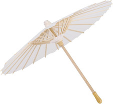 Papier Regenschirm, Papierschirm Handgemachter Sonnenschirm aus Ölpapier, Reines