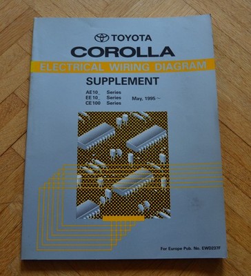 Toyota Corolla Electrical Wiring Diagram Supplement 1995 AE10 EE10 CE100 EWD237F