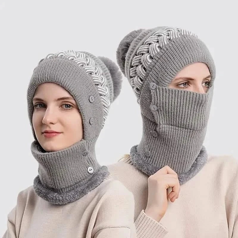 Warm Knitted Beanie Hat and Neck Warmer Set
Opens in a new window or tab