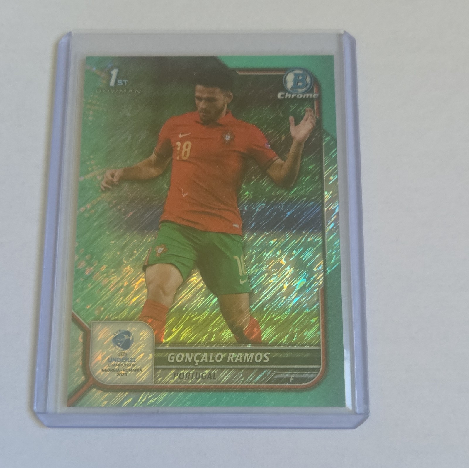 Topps Bowman Chrome Road to UEFA U21 Goncalo Ramos Portugal #90 Aqua /125