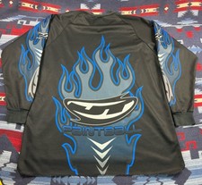 Maillot Paintball JT Vintage Taille XXL - Bleu Flamme/noir - Old School - Fabriqué En Autriche