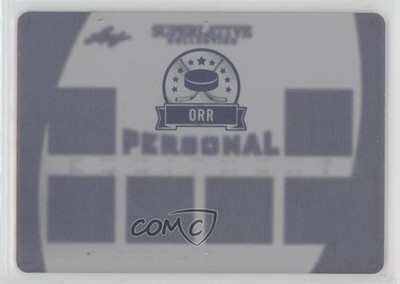 2020-21 Leaf Superlative Collection Printing Plate Black 1/1 Bobby Orr HOF 7ez