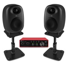 Home Studio Recording Bundle - RS60 Active Monitors with Interface and Stands