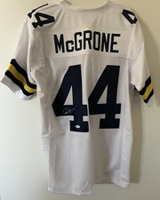 Cameron McGrone Signed Custom Michigan Wolverines Jersey (Beckett)