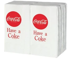 TableCraft Coca-Cola "Have a Coke" 100ct Logo Napkins - fits CC301 Dispenser
