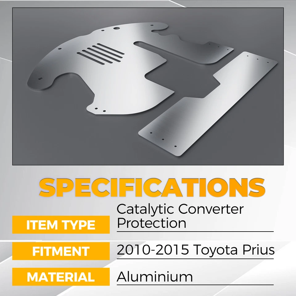 Converter Shield Anti-Theft Protection Security For Toyota Prius 2010 2011-2015 Foto 4 de 4