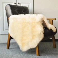 BORITAR Sheepskin Faux Area Rug Sofa Cushion Chair Cover Seat Pad Super Soft