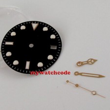 28.5mm black sterile Watch Dial Rose golden hands for NH35 NH36 (dial+hands)