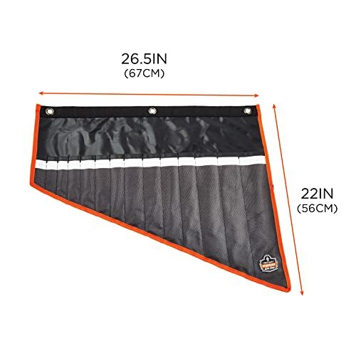 Arsenal 5873 Wrench Roll-Up Pouch, Tall, 14-Pockets, Black