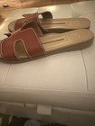 New Direction Women’s Brown Exposed Thread Sandals Size 6 Excellent Preowned — photo 7