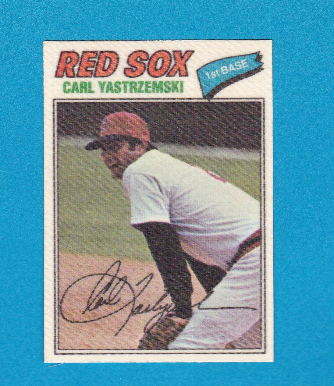 1977 TOPPS CLOTH STICKERS SET BREAK 53 CARL YASTRZEMSKI RED SOX