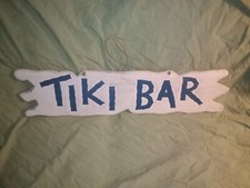 Tiki Bar Wood Sign Party Decor
