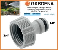 "Gardena 18221-50 Hahnverbinder 26,5Mm G 3/4\" Wasserhahn AnschlussstüCk"