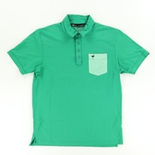 Travis Mathew x Chive Golf Cotton Blend Polo Shirt Green Men's L