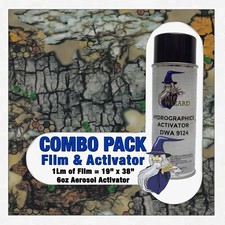 hydrographic film / activator Digital Tree Bark Dark Camo hydro dip wizard