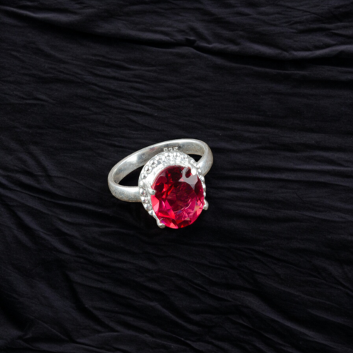 Rosa Turmalin Edelstein 925 Sterling Ring Handarbeit Schmuck Ring als Geschenk - Bild 2 von 3