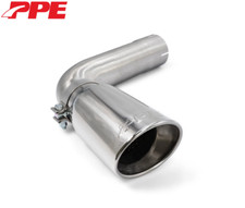Ppe 4 Steel Exhaust Pipe W 5 Polished Tip For 20-23 Gm 25003500 6.6l Duramax