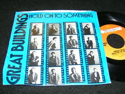 GREAT BUILDINGS 7 inch The Rembrandts FRIENDS Theme Band HOLD ON SOMETHING wSLVE
