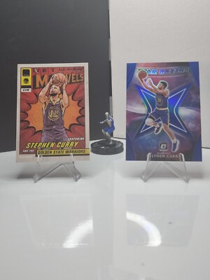 2020 Panini Donruss Stephen Curry Stargazing Blue Prizm #d/49 + Net Marvels   