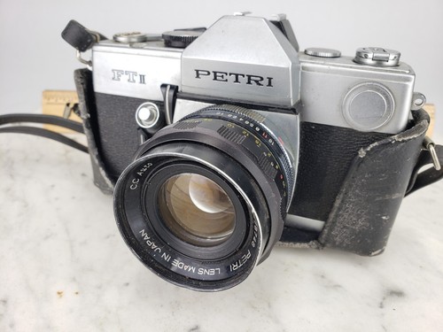 Vintage Petri FT II Silver Manual Focus 35mm SLR Film Camera With Case - Picture 4 of 12