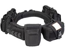 Tactical Battle Belt with Pouches Law Enforcement Airsoft Utility Belt