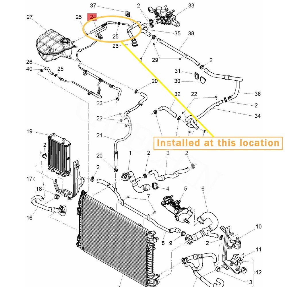 For Bentley Continental GT 12-17 radiator ventilation duct OEM：3W0121632C