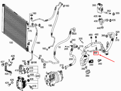 MERCEDES-BENZ GLC X253 A/C Refrigerant Line A2138302702 NEW 