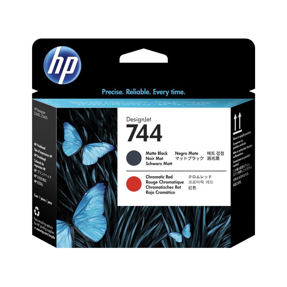 HP 744 Тонировочный патрон Druckkopf Mattschwarz - Rot 22190₽