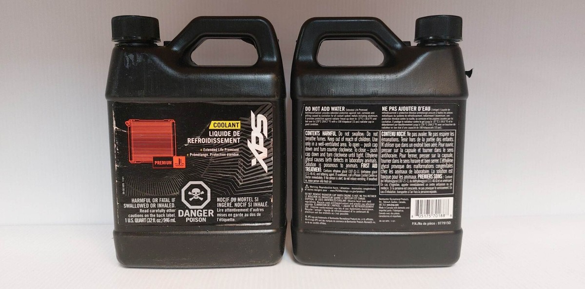 2 Pack) BRP 9779150 XPS Extended Life Antifreeze Engine Pre-Mixed