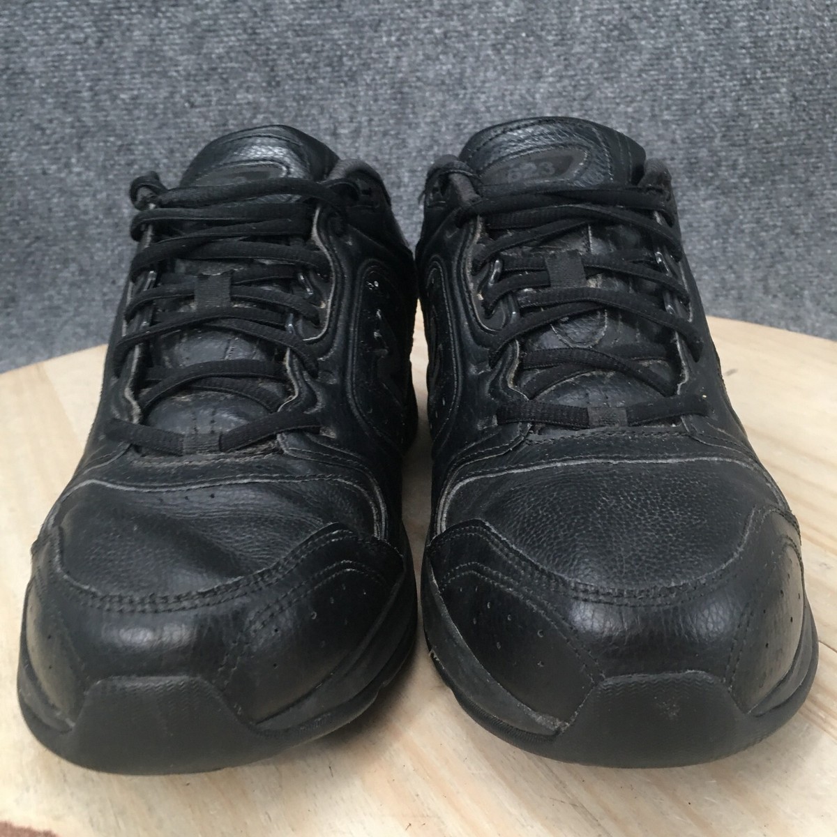 New Balance 623 Shoes Mens 11 Hiking Sneakers Black Leather Comfort Low MX623AB