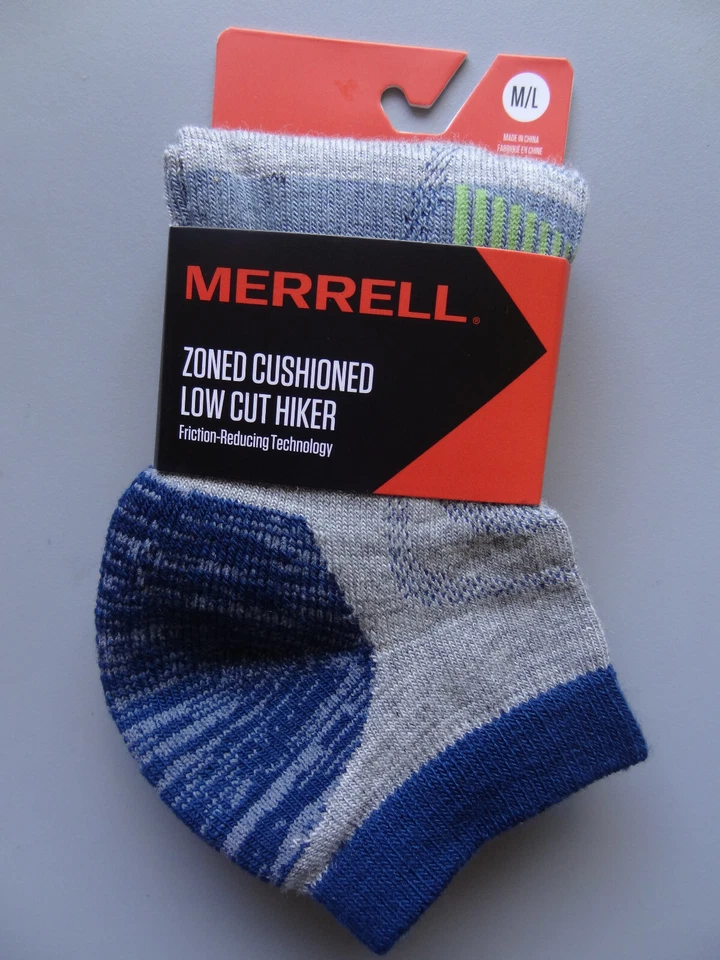 NEW Merrell Zoned Low-Cut Hiking Ankle Merino Wool Socks Unisex M/L - Image 3 of 4