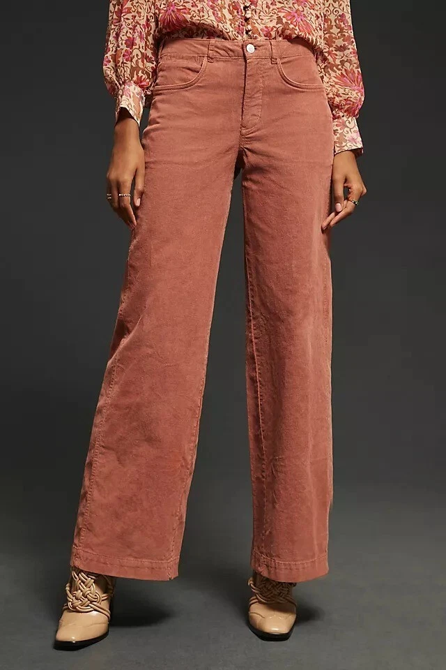 NWT Anthropologie Pilcro The Gwen Wide-Leg High Rise Corduroy